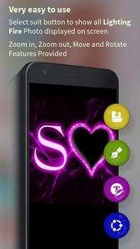Fire Lighting Text Photo Editor screenshot 5
