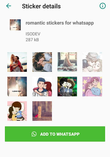 beautiful romantic stickers for whatsapp screenshot 2