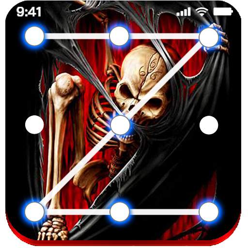 Skull Lock screen keypad Skull Lock screen pattern 5.01