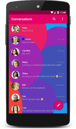 Coloured Bubbles Theme (chomp) screenshot 1