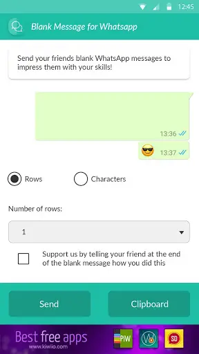 Mensaje en Blanco para Whatsap скриншот 2