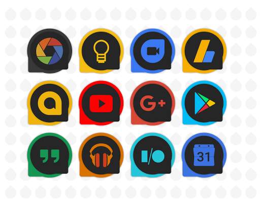 PixelDew Dark Icon Pack Free screenshot 1