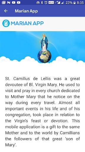 Marian App screenshot 2