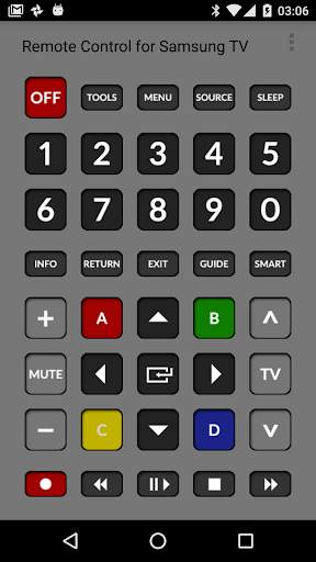 Remote Control for Samsung TV screenshot 1