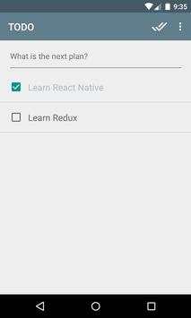 React Native Todo Sample screenshot 1