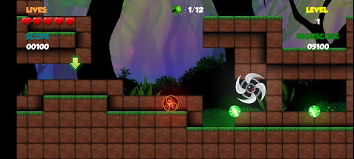 Red Roller Bounce Ball 2 screenshot 1
