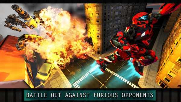 Future Flying Robot City Wars screenshot 6