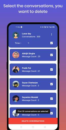 Delete Messages on Messenger a screenshot 3