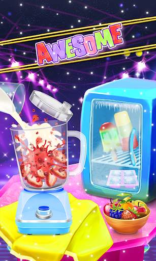 Rainbow Glowing Ice Candy Maker- DIY Cooking Game screenshot 2