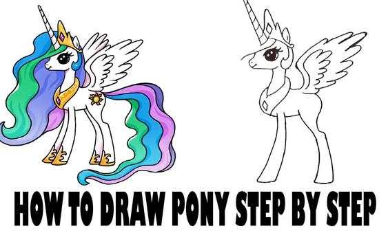 How To Draw My Little Pony And Unicorn screenshot 2
