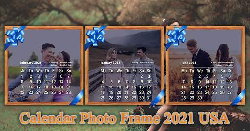 Calendar Photo Frame 2021 USA screenshot 1