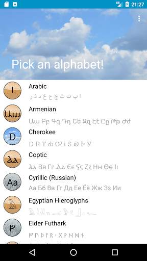 World Alphabets - Learn them all screenshot 1