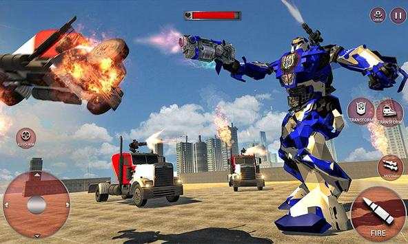 Robot Police Train Transformation FPS Shooter screenshot 1