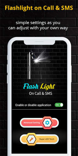 Flashlight on Call & SMS - Flash alert screenshot 2