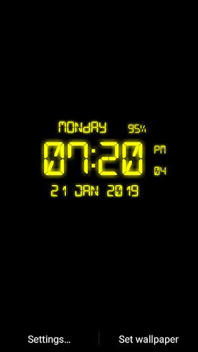 LED Digital Clock Live Wallpaper screenshot 5