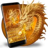War gold dragon keyboard theme 10001002