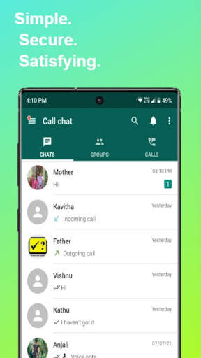 Call Chat Private Messenger 1 تصوير الشاشة