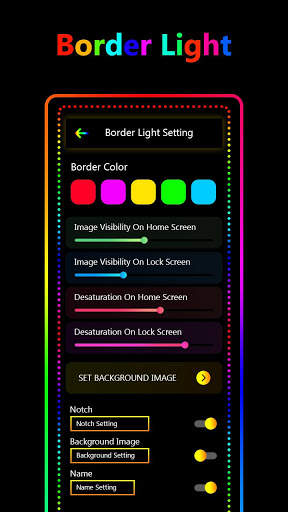 Borderlight Screen Wallpaper - Edge Live Wallpaper screenshot 2