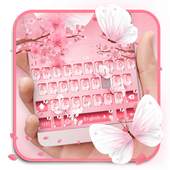 Girly Pink Keyboard Theme 10001003