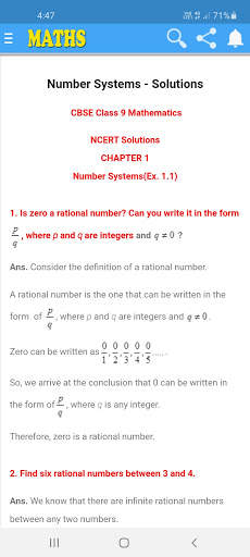 Maths Class 9th Notes & NCERT Solutions screenshot 4