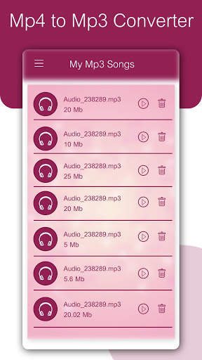 Mp4 to Mp3 - تحويل الفيديو إلى صوت 7 تصوير الشاشة