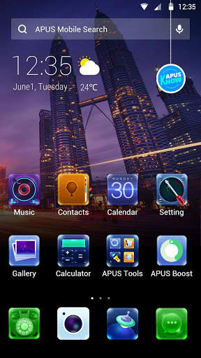 City-APUS Launcher theme screenshot 1
