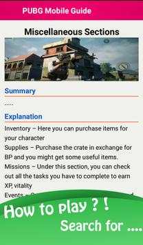Guide for PUBG Mobile : Tips And Strategy screenshot 9