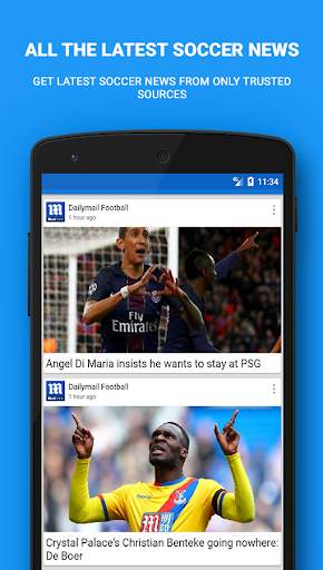 Soccer Fans – Latest Soccer News score Transferts screenshot 1