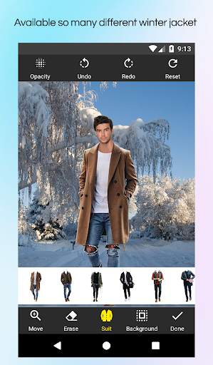 Men Winter Jacket Suit screenshot 2