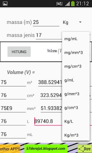 Massa Jenis screenshot 3