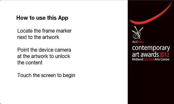 Swan Art Awards App 2012 screenshot 1