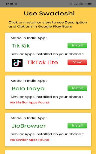 Use Swadeshi - Made in India Apps for INDIA screenshot 3
