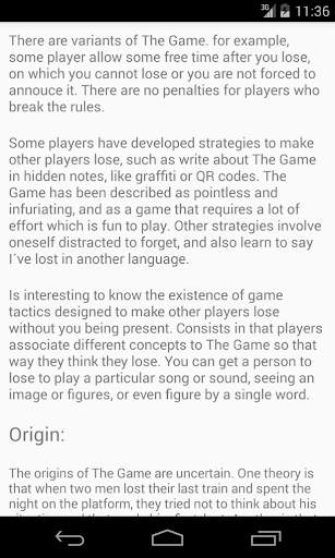 The Game (Mind game) screenshot 3