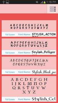 Stylish Fonts Free screenshot 1