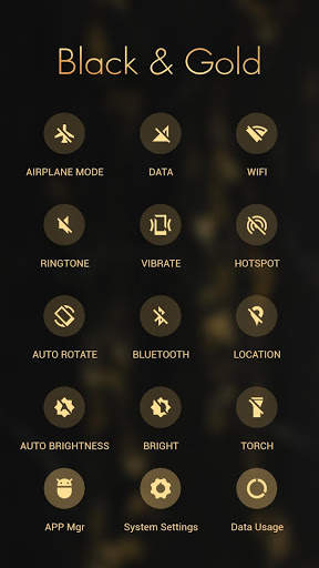 Business Golden Black APUS Launcher theme screenshot 3