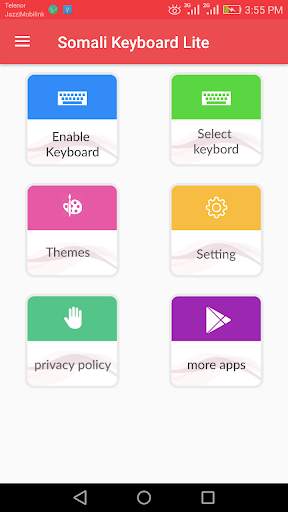 Somali Keyboard Lite screenshot 1