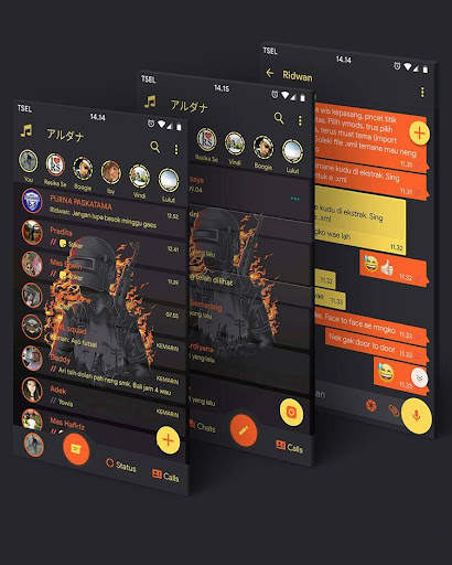 Tema Chat dan Wallpaper screenshot 4