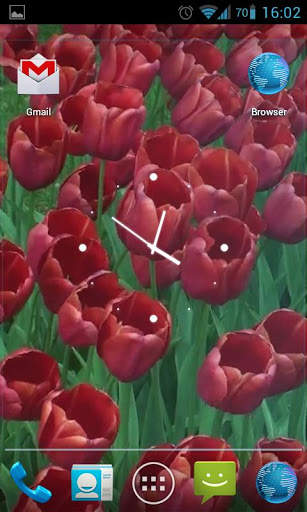 Red Tulips Live Wallpaper HD screenshot 5