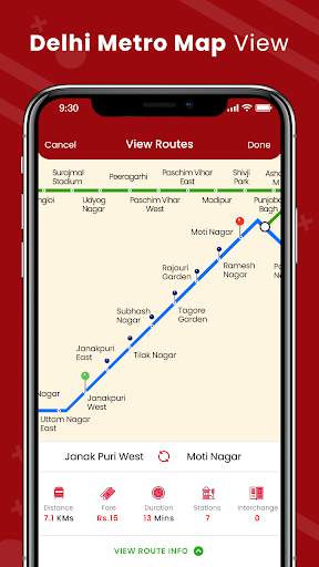 Delhi Metro Route screenshot 3