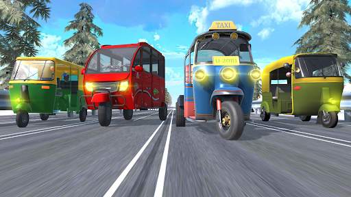 Tuk Tuk Rickshaw -Traffic Race screenshot 1