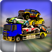Racing Car Transporter Truck icon