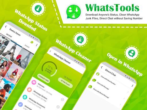 WhatsTools Status Saver & Direct Chat for WhatsApp screenshot 1