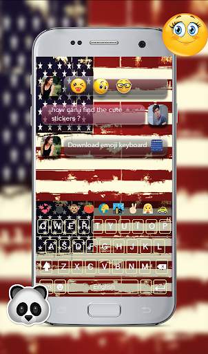 American GO Keyboard theme screenshot 2