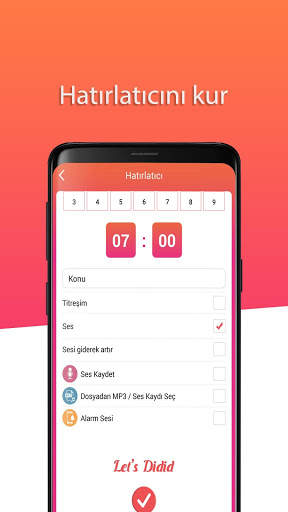 DididApp: Uyandıran Alarm - Türkçe Çalar Saat screenshot 4