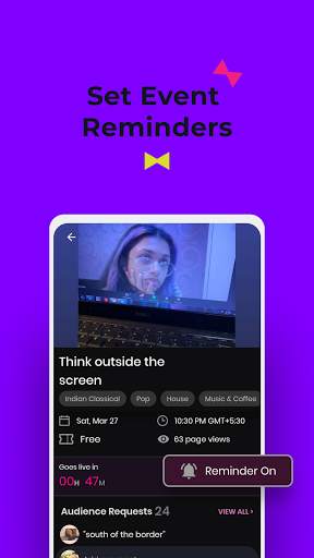 Ombre - Join live music events globally from home screenshot 3