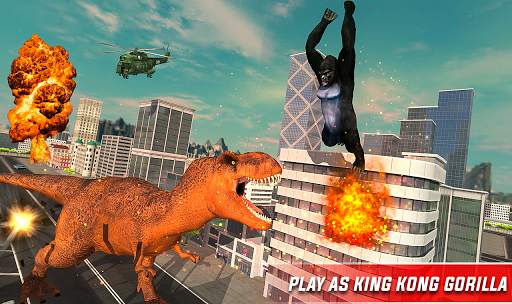 Monster Dino Vs King Kong-City Rampage Simulator screenshot 6
