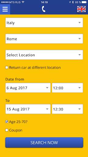 Bookingcar – car hire app स्क्रीनशॉट 2