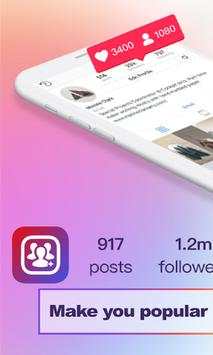Get followers For instagram 2018 Pro screenshot 1