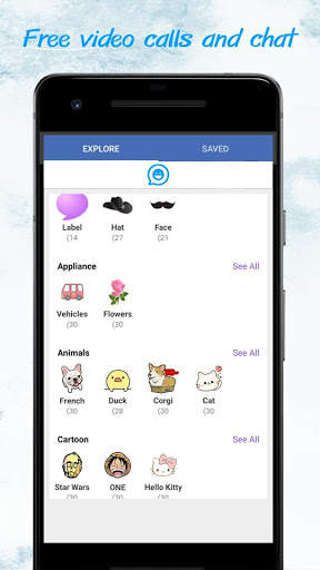 Free Video Calls and Chat Sticker Maker screenshot 2