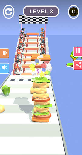 Sandwich Running 3D Games screenshot 4